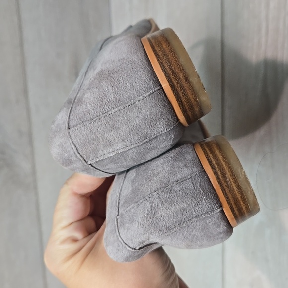 Sam Edelman Women Etiene Gray Suede Slip On Loafers Comfty Sz 7.5M - Picture 6 of 11